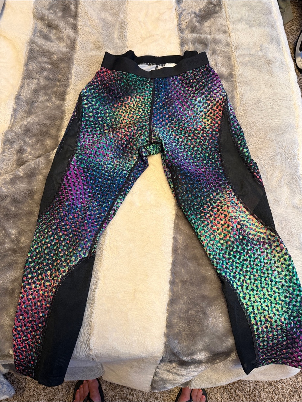 Nike women’s Multicolor Active Leggings - Black Trim